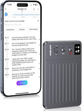 AI Voice Recorder, Voice Recorder with No Fee for Transcribe & Summarize, Empowered by ChatGPT, APP and WEB Sync, Support 107 Languages, 64GB Memory,Digital Voice Recorder for Meetings/Calls-Dark Gray