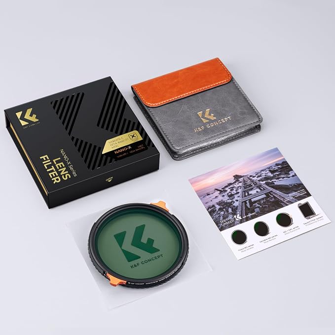 K&F CONCEPT 72mm ND4-64 ND Lens Filter Variable & CPL Polarizers Filter 2-in-1 - Image 8
