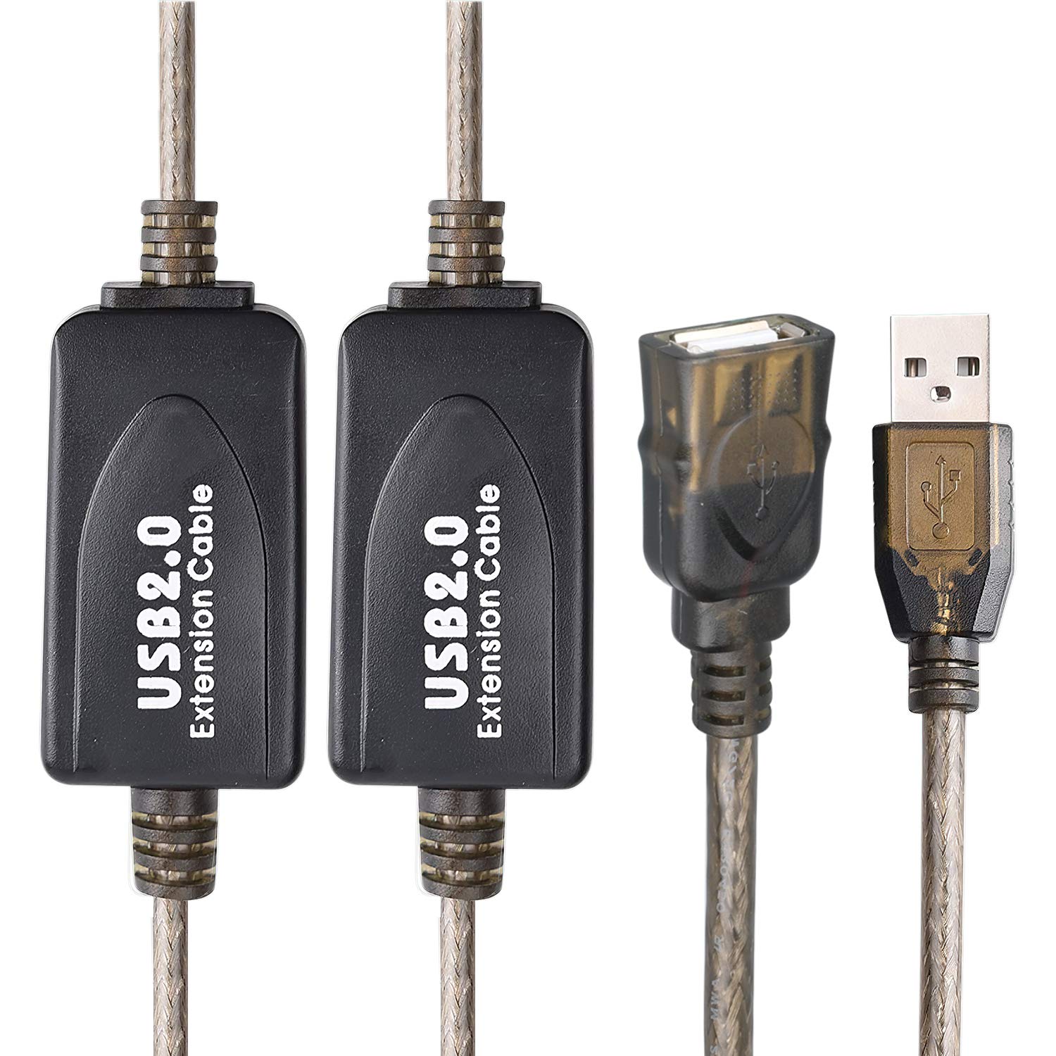 75 FT USB Extension Cable, USB 2.0 Type A Male to A Female Active Repeater Extension Cable 75 ft, High Speed 480 Mbps