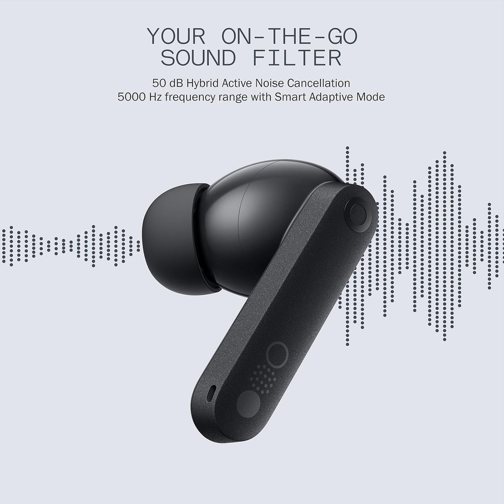 CMF Buds Pro 2 Wireless Earbuds, Hi-Res Audio with LDAC, 50 dB Hybrid Noise Cancelling Earbuds, Ultra Bass Technology, Bluetooth 5.3, 43H Play Time with Charging Case, 6 HD Mics Headphones, Blue