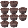 10 Pcs Desk Grommet 2" / 50 mm, Desk Hole Cover for Cables Coffee, Cable Grommet ABS Plastic, Desk Hole Grommet for Home & Office Pc, Detachable Cable Cord Organizer