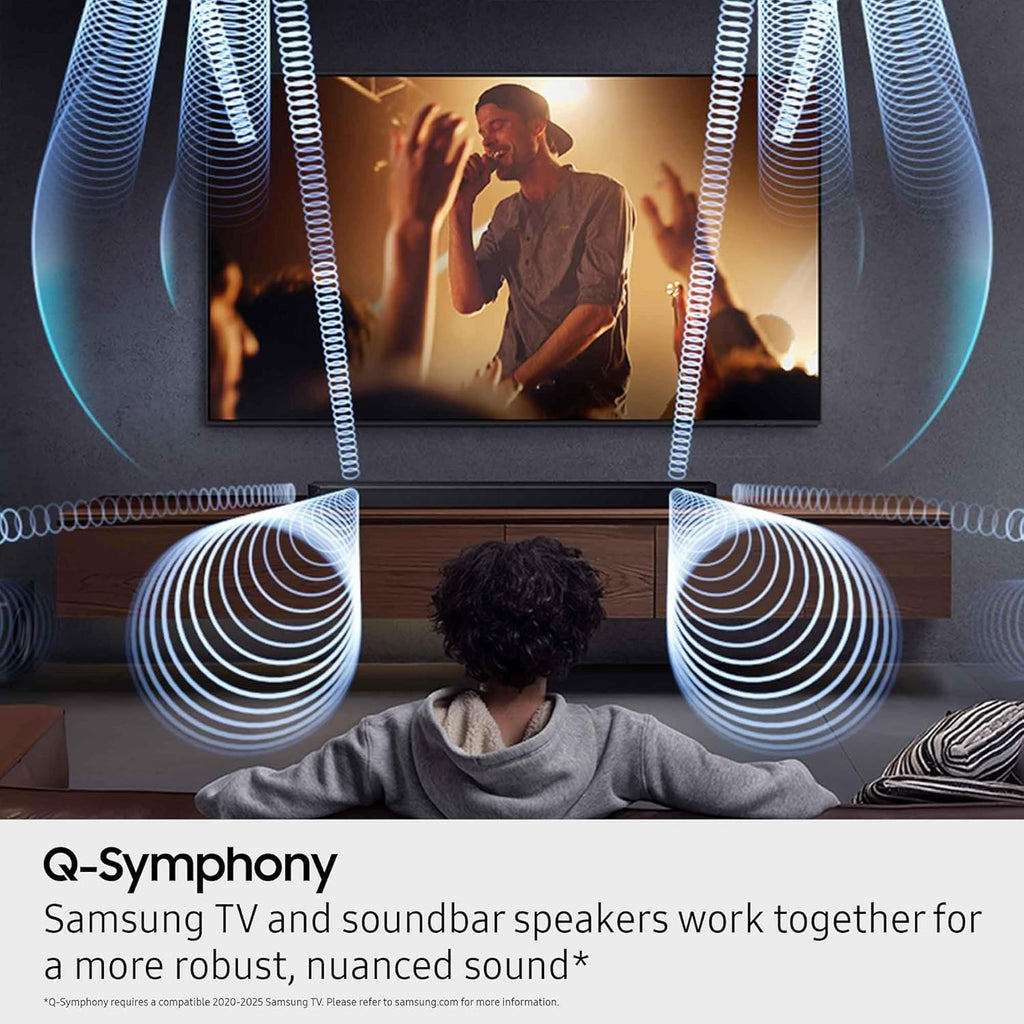 Samsung Q990F 11.1.4ch Q Series Subwoofer + Rear Speaker, Wireless Dolby Atmos, Q-Symphony, Game Mode Pro, Adaptive Sound (HW-Q990F, 2025)