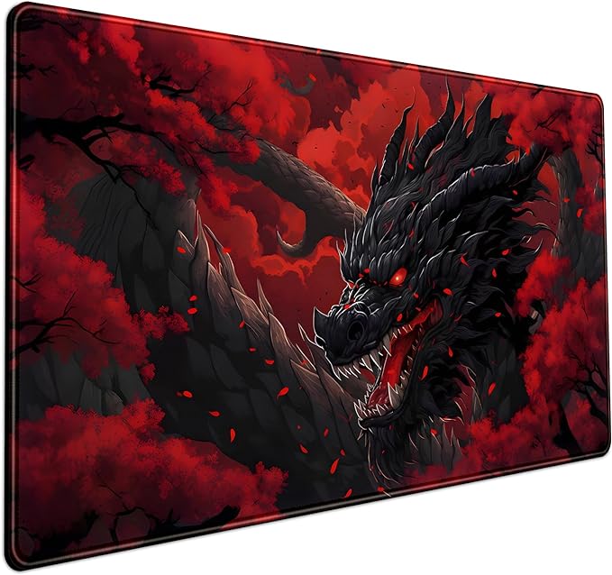 Huge Dragon Large Mouse Pad by Mechanical+Cattle