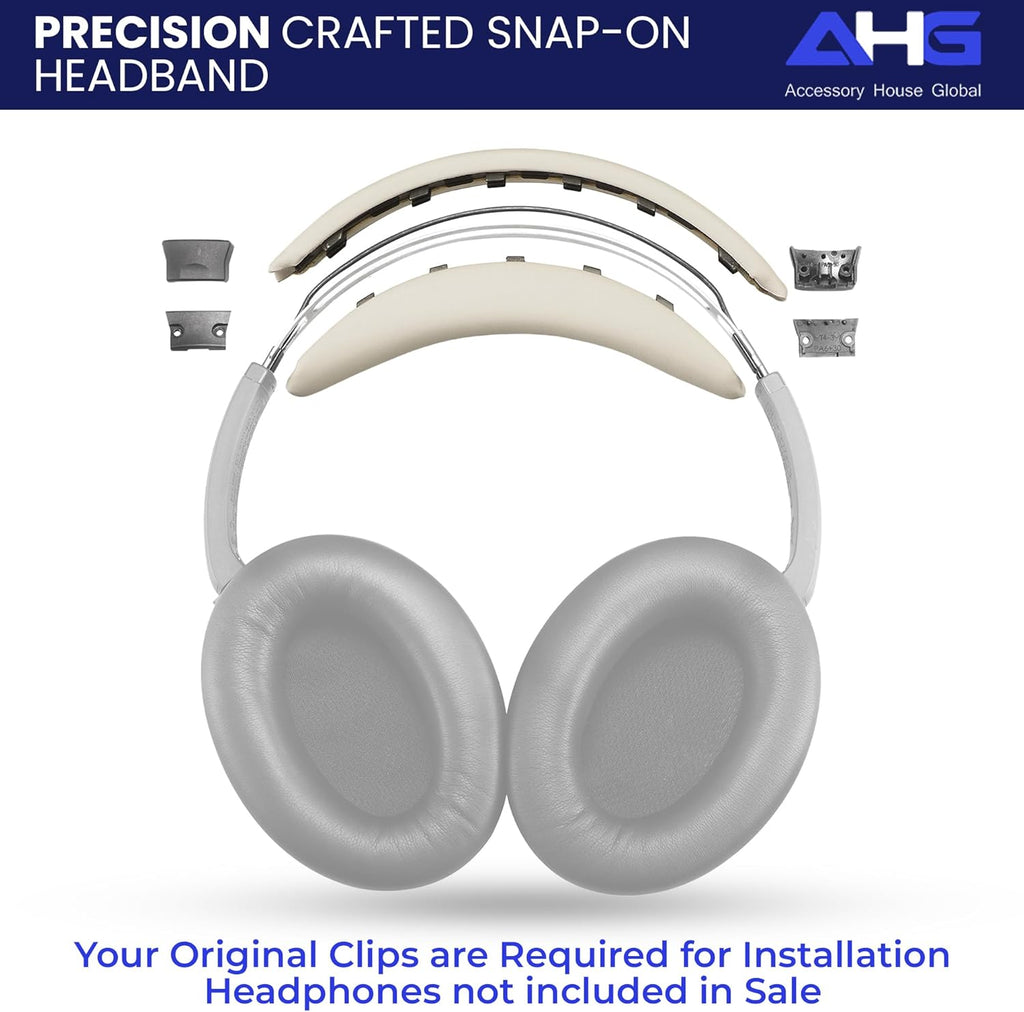 Replacement QC Ear Pad and Headband Pad Kit Cushion. Compatible with Bose QuietComfort (2023) QC45 QCSE QC35 II Wireless Noise Cancelling Headphones (White Smoke) Easy DIY