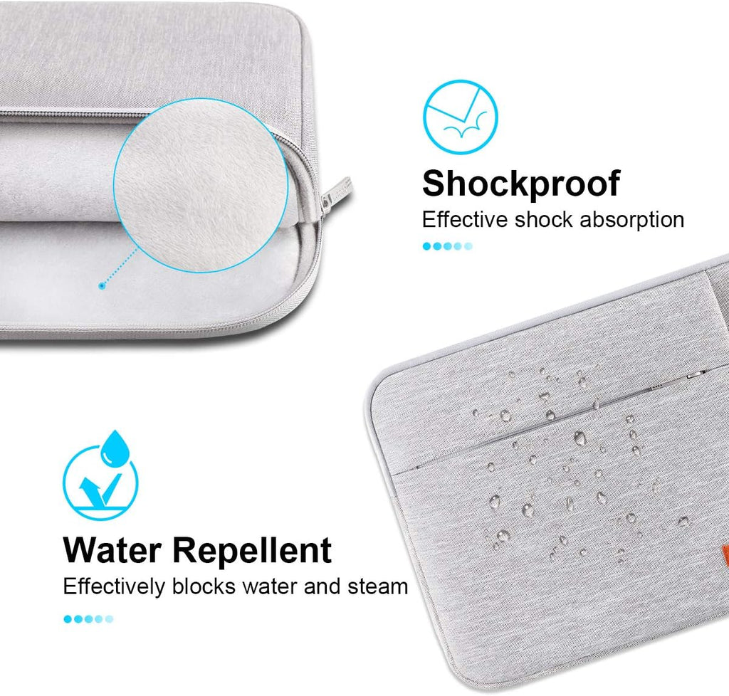 Lacdo Laptop Sleeve Case for 14 inch New MacBook Pro M4/M3/M2/M1 Chips Pro Max A3112 A3401 A3185 A2918 A2992 A2779 2024-2021, 13.8" 13.5" Microsoft Surface Laptop 7th 6 5 4 3 Computer Bag, Gray