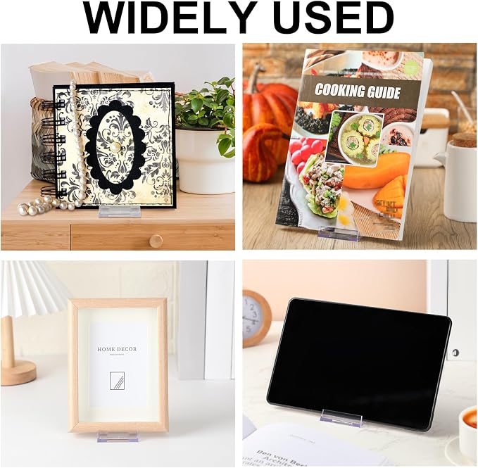 36 Pack Acrylic Book Stand for Display Adjustable Clear Display Holder Easel - Image 7
