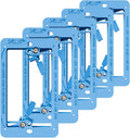 VCE Low Voltage Mounting Bracket Single Gang Wall Plate, Flush Low Voltage Box for Network, HDMI, Coaxial, Speaker, Telephone Cables, Blue, 5 Pack