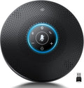 Bluetooth Speakerphone - eMeet M2 Max Professional Conference Speaker and 4 Directional Mics for up to 15 People Business Conference Calls High Volume Noise Reduction Daisy Chain Dongle Home Office