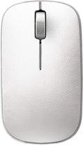 Azio Retro Classic Bluetooth Mouse (Maple) - Wireless, Genuine Leather Topped with Pixart Precision Tracker