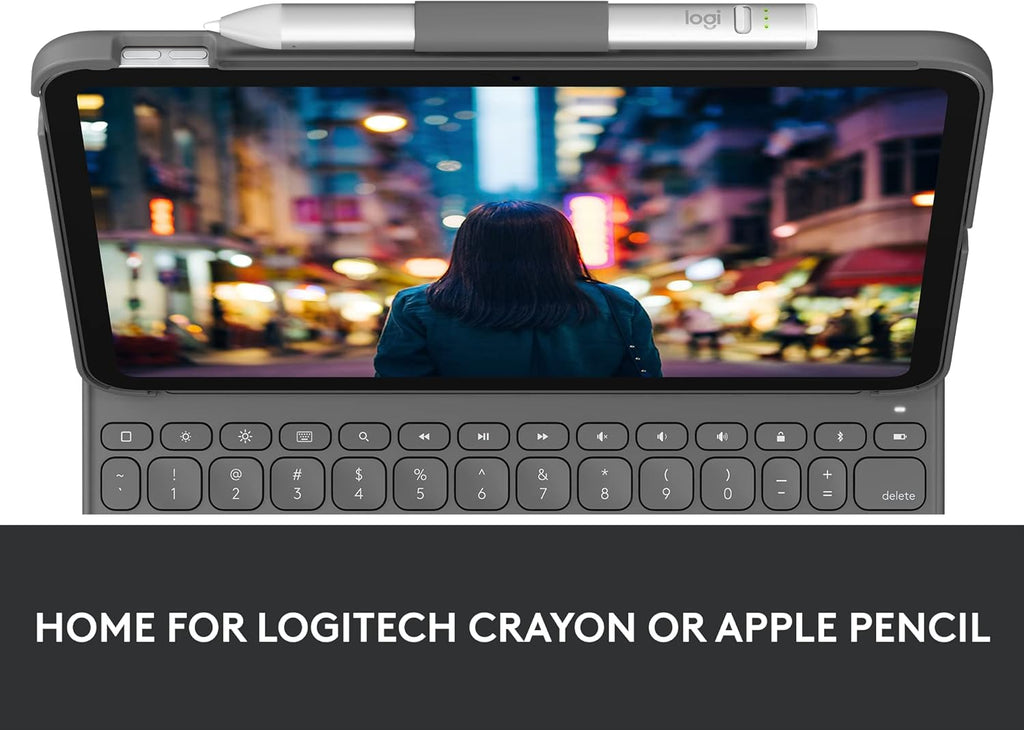 Logitech Slim Folio Keyboard Case for iPad (10th gen & A16) with Integrated Bluetooth Wireless Keyboard