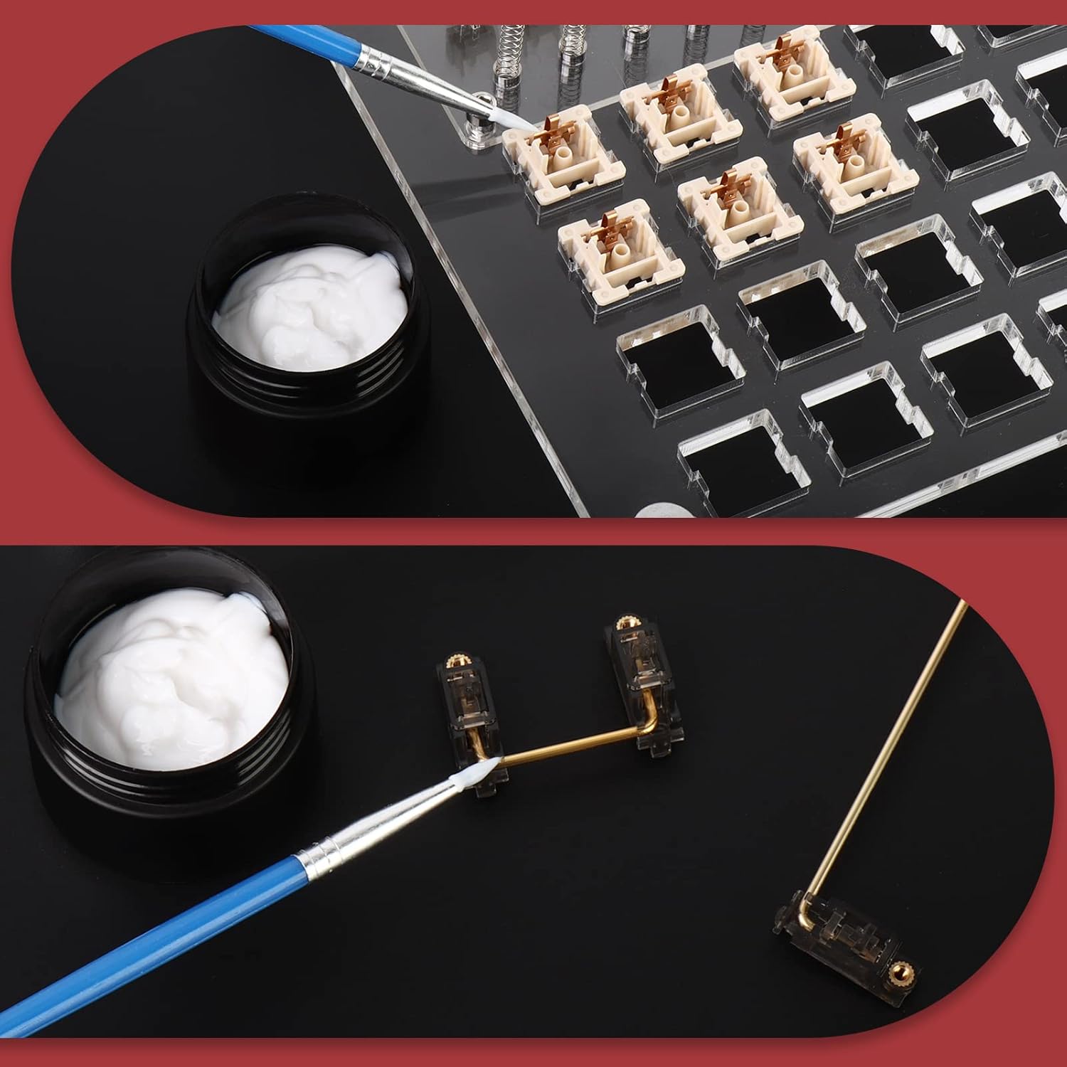 YIMAGUJRX RUNJRX Keyboard Switch Lube Kit GPL 205G0 0.53oz/15g, Switch Opener for Cherry MX TTC Holy Pandas Switch,Switch Lube Tools for Gaming Keyboard