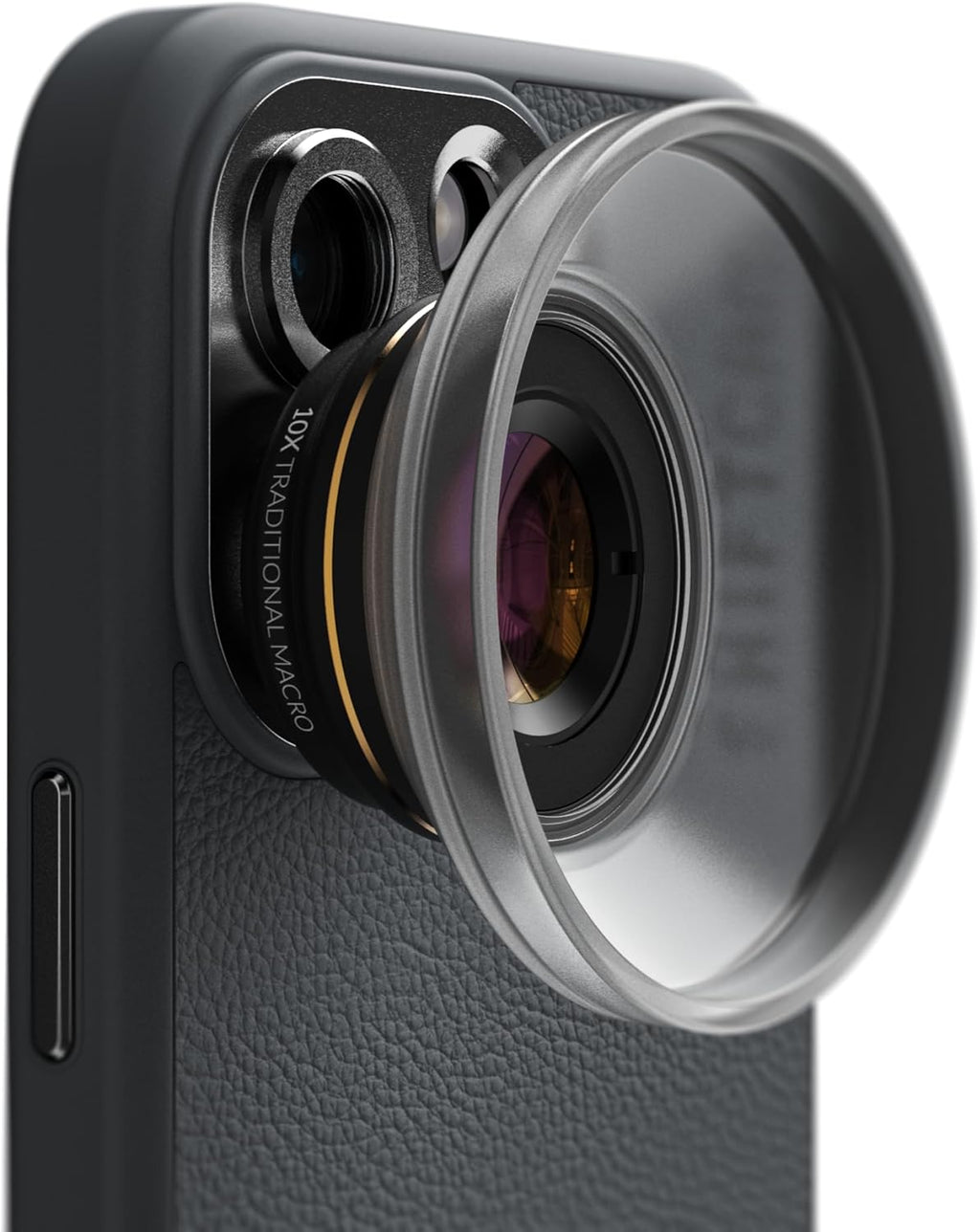 ShiftCam LensUltra 10x Traditional Macro Phone Camera Lens – 10x Magnification, 10–15mm Focus Distance – 25x Detail Capture, Macro Lens for iPhone & Android, Stunning Depth of Field – Lens Only