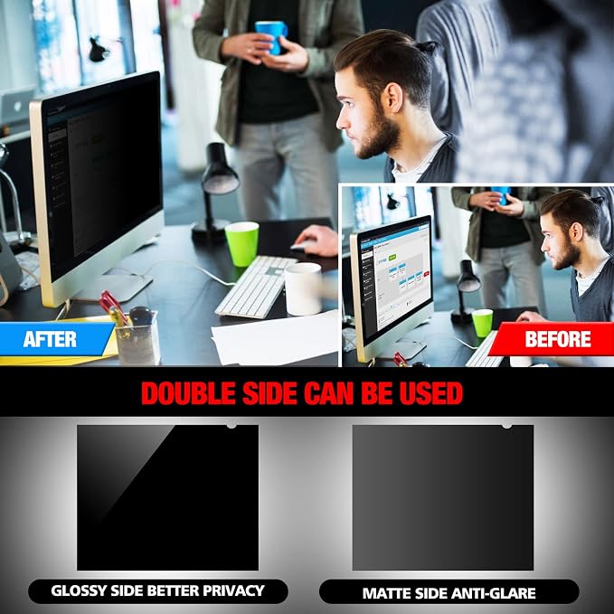 Computer Privacy Screen Filter for 23.6 Inch 16:9 Widescreen Monitor, - Image 4
