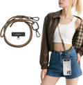 MAGEASY Universal Cell Phone Lanyard - Anti-Theft Rope Crossbody Phone Strap for iPhone 16 Pro Max & Most Smartphones, for Men & Women | 6mm Khaki