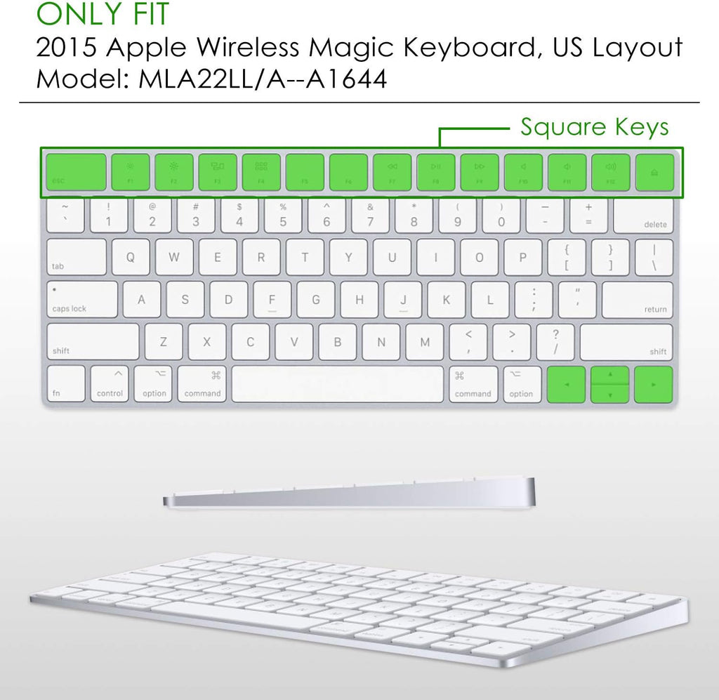 Allinside Black Cover for Apple Magic Keyboard (MLA22LL/A) with US Layout