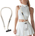 SWITCHEASY 20mm Adjustable Crossbody Phone Strap Compatible with Most Phones, Anti-Theft & Ant-Drop, Hands Free for Phone Lanyard Crossbody with Strap Card Phone Tether Tab-EasyStrap(Ice Cream White)