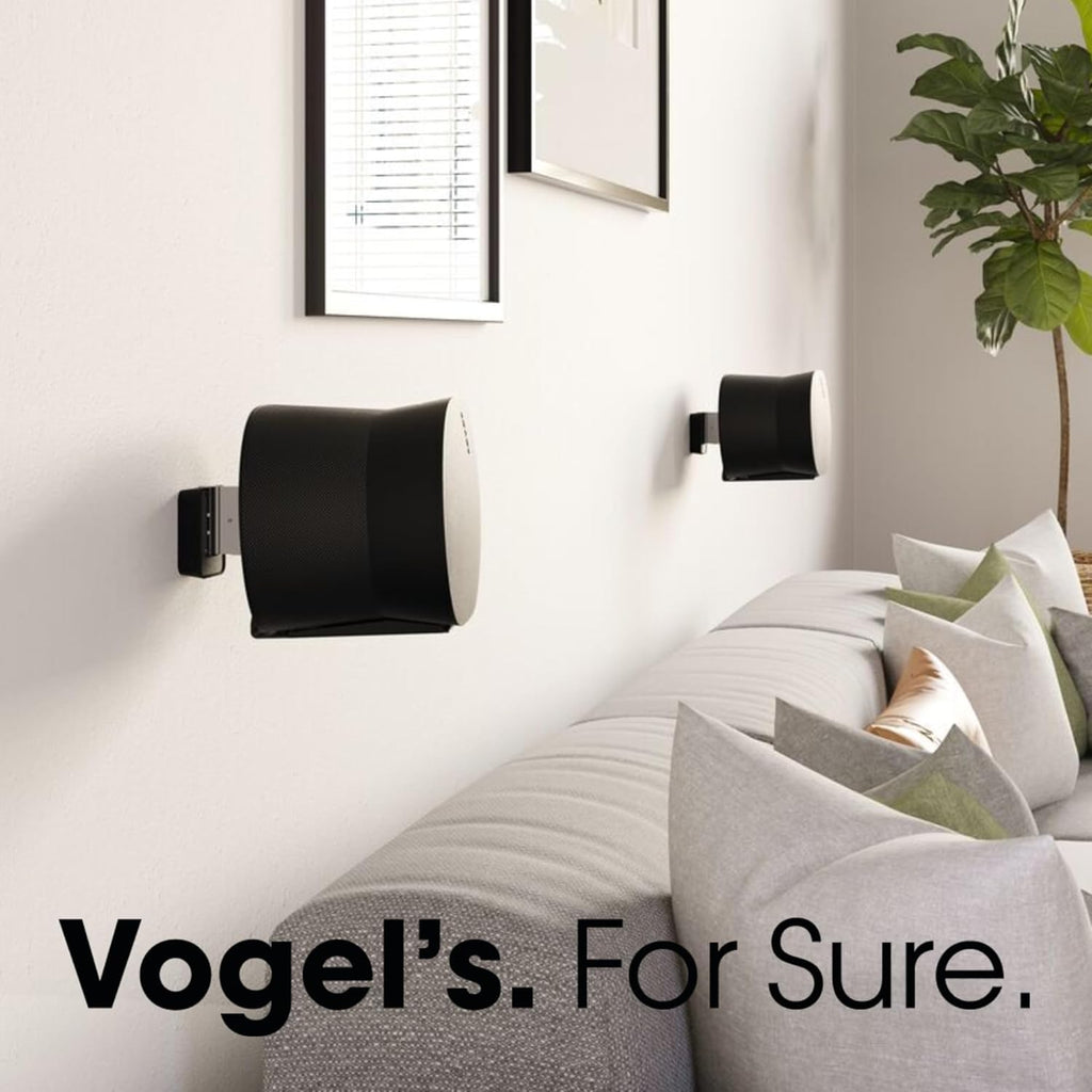 Vogel's SWM 4131 Speaker Wall Bracket for Sonos ERA 300, Max. 11 lbs (5 kg), Tiltable -30º/+30º, Swivels up to 60º (Left/Right), Black, 1 Bracket