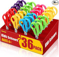 BURVAGY 36Pack 5.5" Safety Small School Kids Student Round Blunt Tip Craft by BURVAGY
