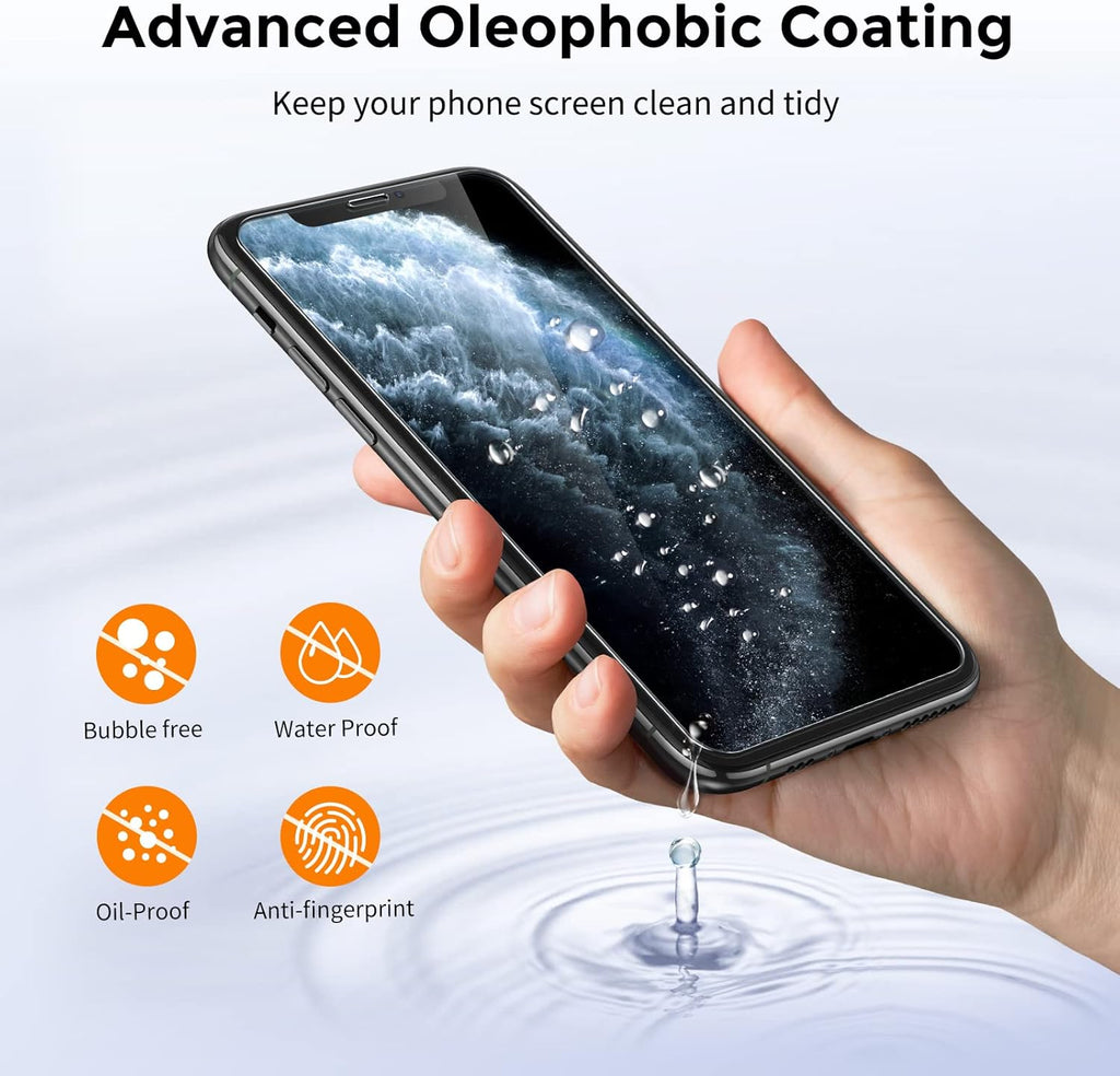 UNBREAKcable Screen Protector for iPhone XS Max and iPhone 11 Pro Max 2 Pack, 2.5D Tempered Glass for iPhone XS Max/11 Pro Max Anti-scratch, Anti-fingerprint, Bubble Free & Case-friendly