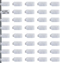 Mr-Label – 40 Pcs 0.78" x 3.54" Hook and Loop Cable Labels –Cord Tags – Upgraded Writable Cable Wraps for Clear Writing - Writable Wire Labels for Cable Management | Electronics Computers (White)