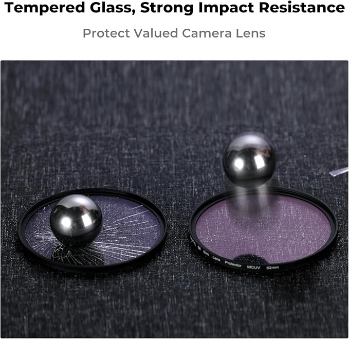 K&F CONCEPT 77mm MC UV Protection Filter Shockproof Tempered Optical Glass - Image 3