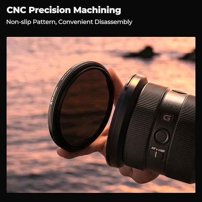 K&F CONCEPT 77mm Variable ND Lens Filter ND2-ND400 18 Multi-Layer Coatings - Image 6