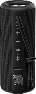 MIATONE Boombox Outdoor Portable Bluetooth Speaker Waterproof Wireless Speakers - Black