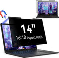 Magnetic 14 Inch Laptop Privacy Screen for 16:10 Computer Monitor, Removable Anti Glare Blue Light Filter Protector, 14 in Privacy Shield Compatible with Lenovo Hp Dell Acer Asus Thinkpad Envy Xps