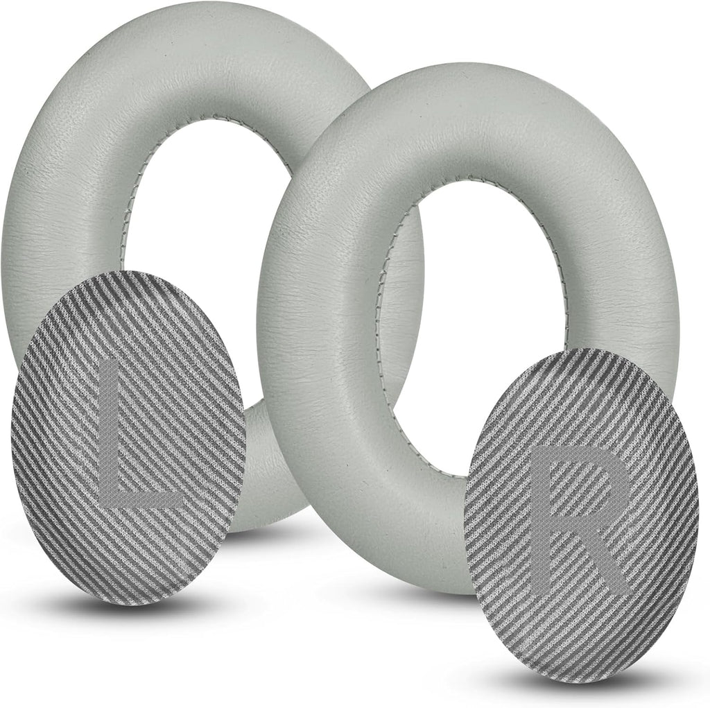 Headphones Replacement Ear Pads, Sheepskin Ear Cushions for Bose QuietComfort 35 (QC35) Improved Durability, Ear Pads Cushions with High-Density Foam, Thickness and Sound Isolation - Gray