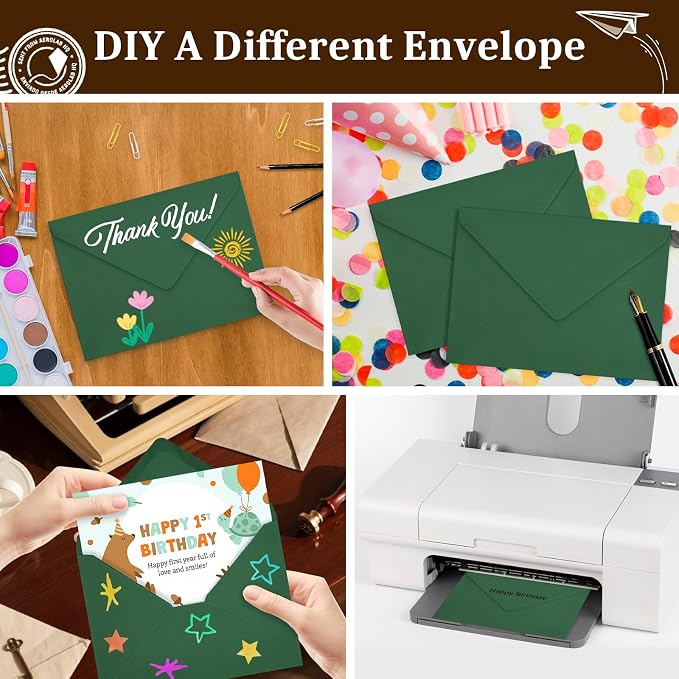 200 Pack Christmas A7 Envelopes, 5.24 x 7.24 in Envelopes - Image 6