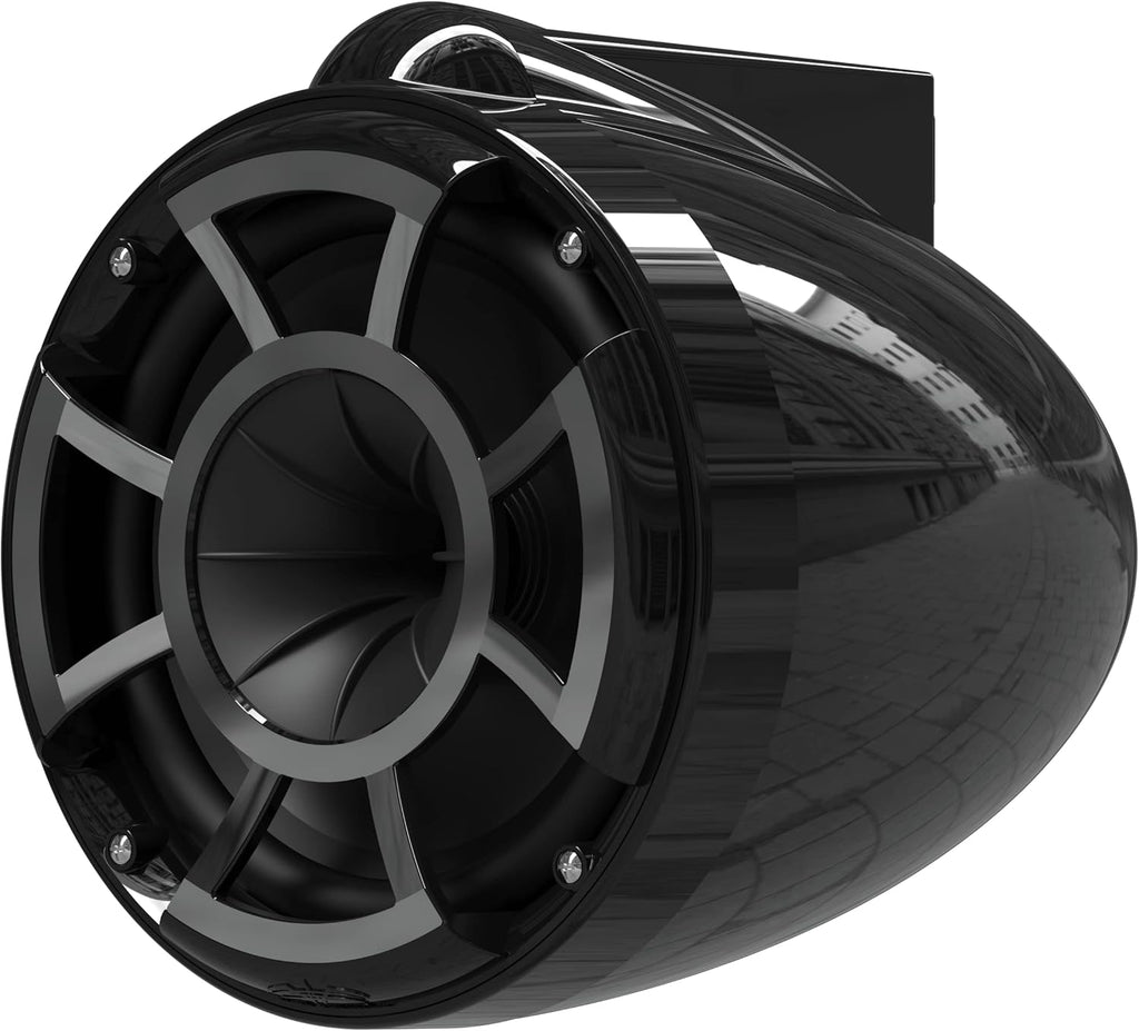 wet sounds Rev 8 Black V2 Revolution Series 8" Black Tower Speakers w/X-Mount