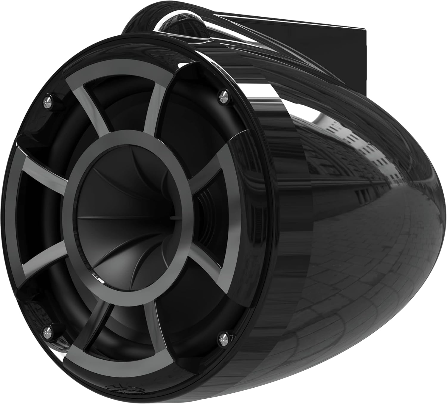wet sounds Rev 8 Black V2 Revolution Series 8" Black Tower Speakers w/X-Mount