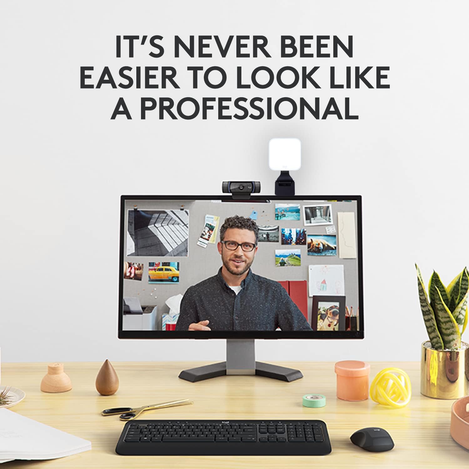 Logitech C920x HD Pro + Logitech for Creators Litra Glow - The Perfect Solution for Great on-Camera Looks