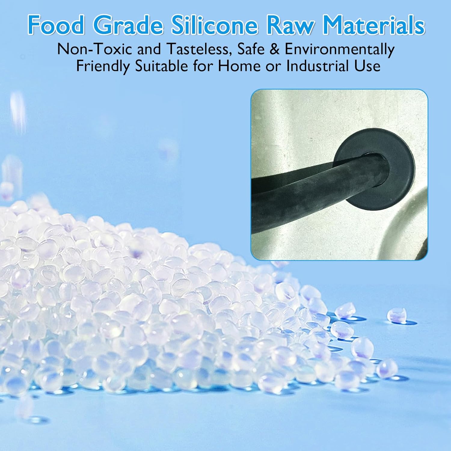 25 Pcs 5/16" Drill Hole, 3/16" ID Silicone Rubber Grommets for Wiring, Top Hat Grommets for Tubes Cables, Waterproof L-Shape O-Ring Seal Hose Gasket in Hydroponic Irrigation Systems