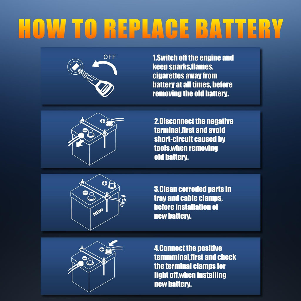 TPE Car Start Stop System BCI Group26 LiFePO4 Lithium-ion Battery 12.8V 800A Lightweight High Performance Battery Battery Level Display Left Negative Right Positive