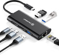 UtechSmart USB C Hub, Ethernet Multiport Adapter 6 in 1 USB C to HDMI Dock Compatible for MacBook Pro/Air, Chromebook, Dell XPS, HP and Type C Devices (Gigabit Ethernet 100W PD 4K HDMI USB 3.0) Black