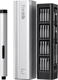 Fanttik E1 Max Electric Screwdriver, Mini Precision Screwdriver Set, 50 Magnetic Bits, Magnetic Storage, 5/32‘’Hex, Repair Tool Kit for Electronics Phone Camera Laptop Watch (Silver)