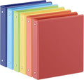 SUIN 1-inch 3 Ring Binder with 2 Interior Pockets, and School Use, 6 Pack by SuinOffice