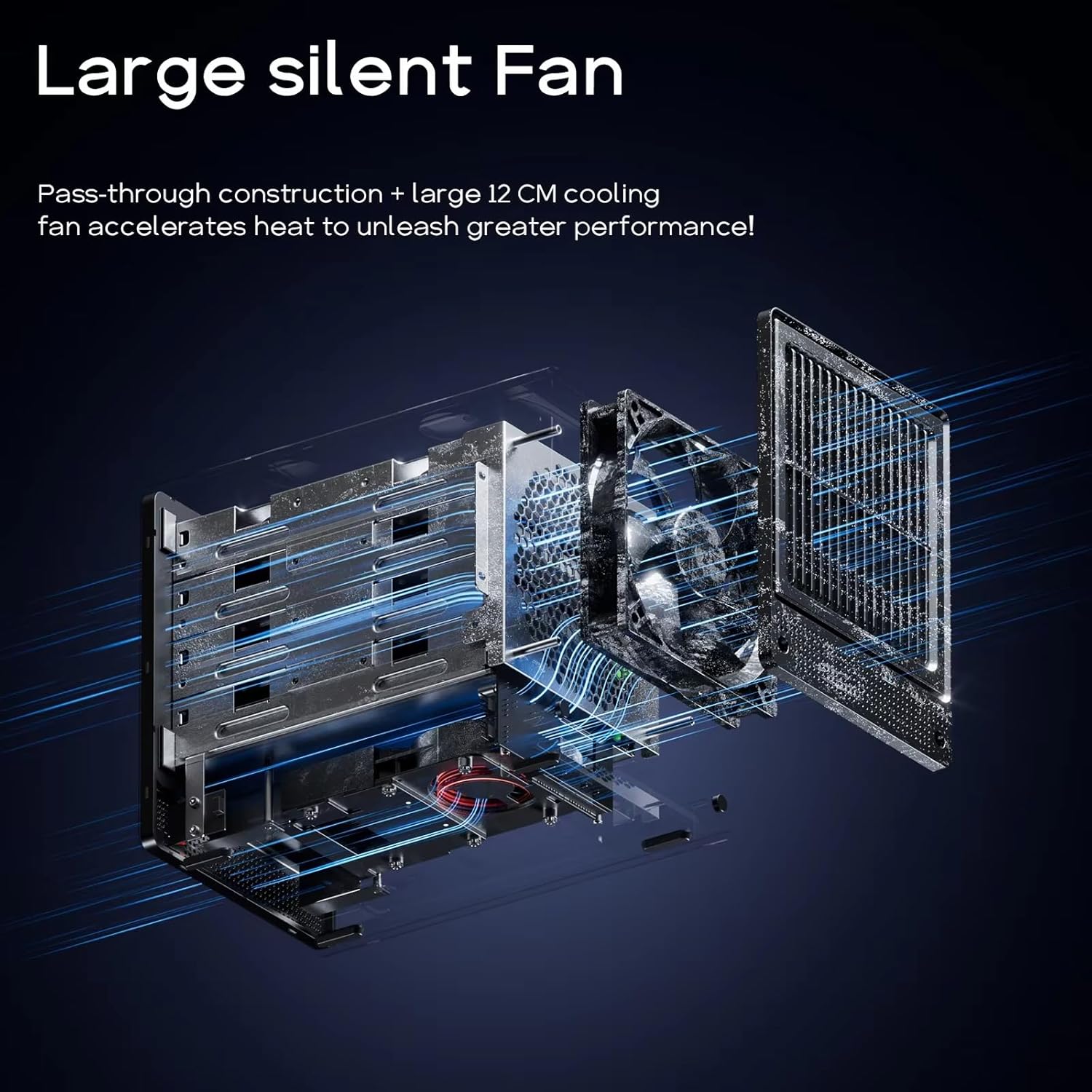 AOOSTAR WTR PRO AMD Ryzen 7 5825u 4 Bay NAS Mini PC, NO RAM NO SSD, 4K HDMI, 2 * M.2 NVMe Slots, 2.5/3.5 SATAx 4 Storage (Up to 4 * 22TB)