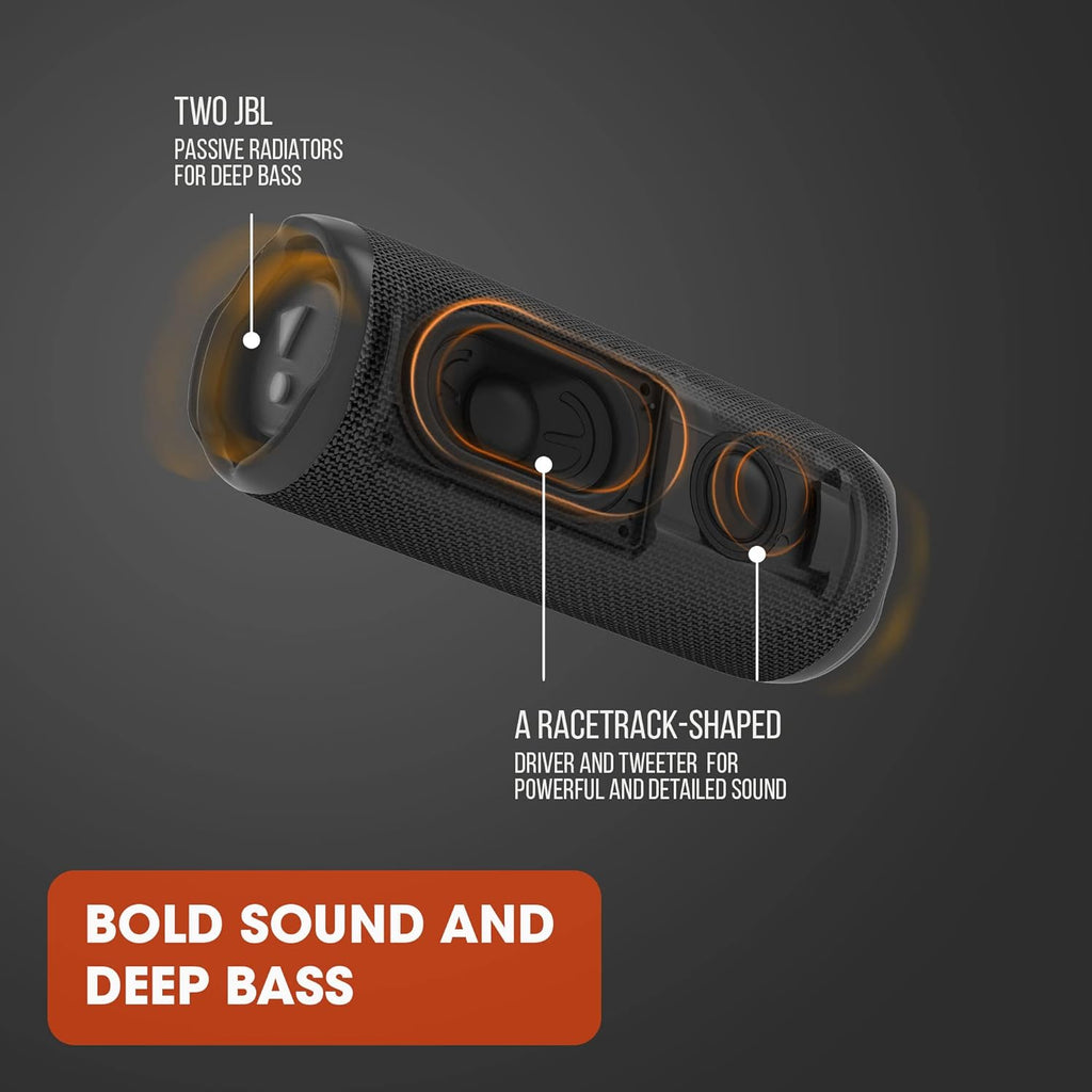 JBL Flip 6 - Portable Bluetooth Speaker, powerful sound and deep bass, IPX7 waterproof, 12 hours of playtime, JBL PartyBoost for multiple speaker pairing for home, outdoor and travel (Grey)