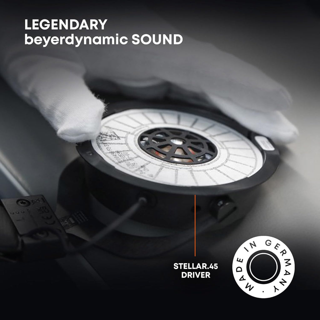 beyerdynamic AVENTHO 300 Wireless Over-Ear Headphones with ANC, Dolby Atmos and Head Tracking (Black)
