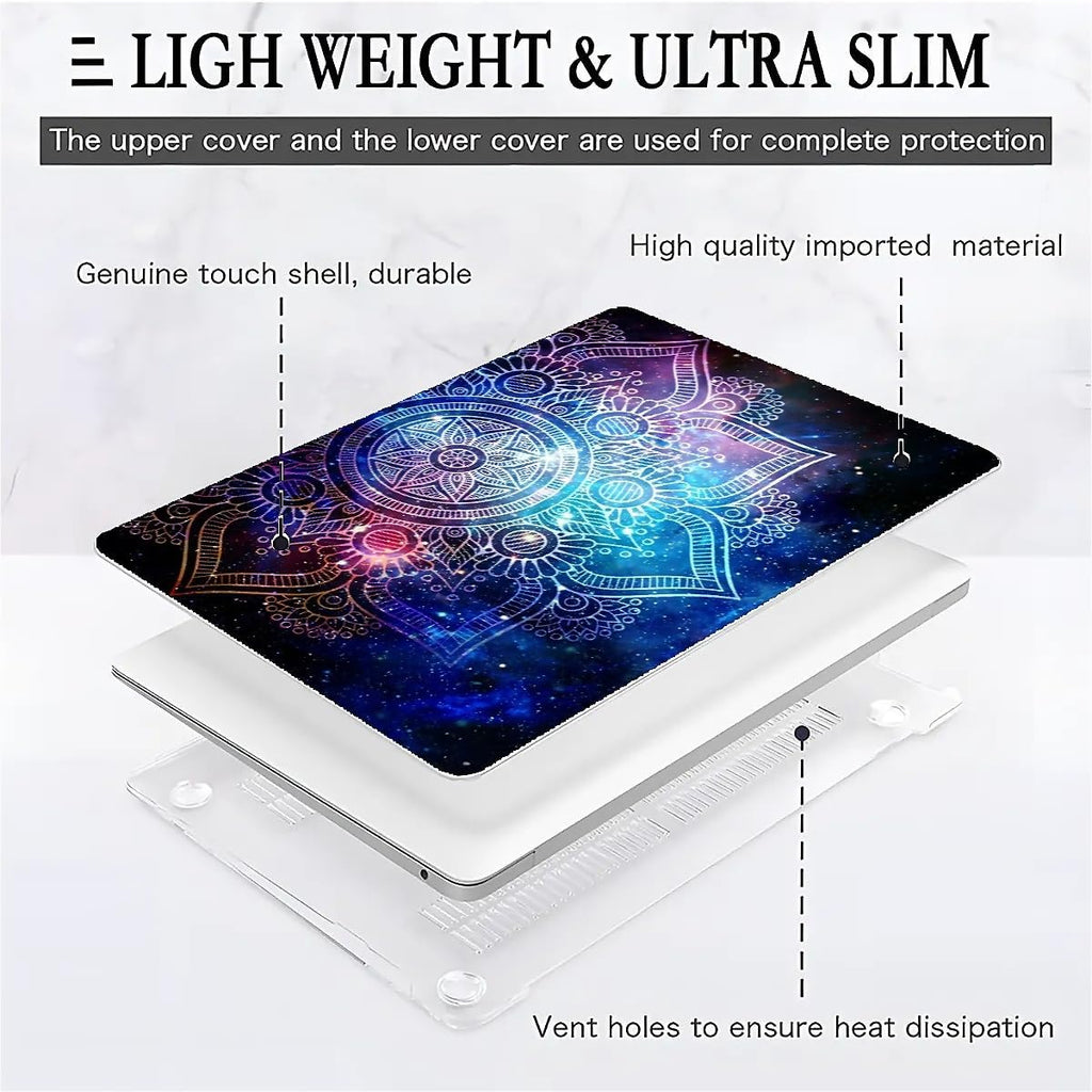 Compatible with MacBook Air 13.3 13.6 Inch Case 2022 2021 2020 2019 Plastic Hard Shell Case Cover,13.3 Air (A1932/A2179/A2337), Galaxy