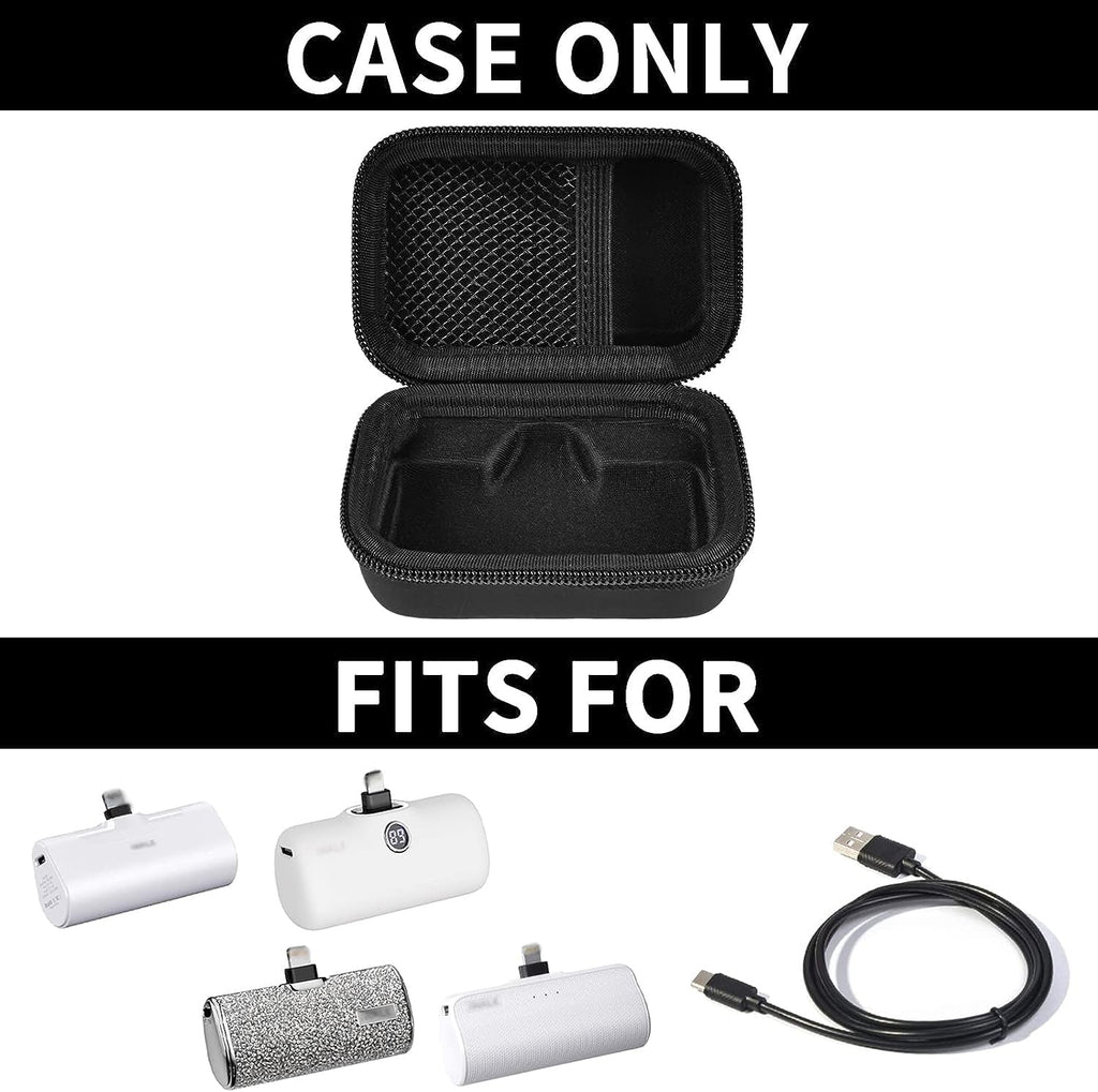 Portable Charger Power Bank Case for Swyop/for Feob/for Charmast/for JEJILL/for LanLuk/for VEGER/for iWALK/for Taegila/for Kuulaa and More Small Charging Battery Pack - Bag Only (Black)