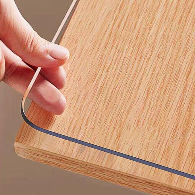 OstepDecor Clear Table Cover Protector 18 x 24 Inch, 1.5mm Thick Plastic Table by OstepDecor