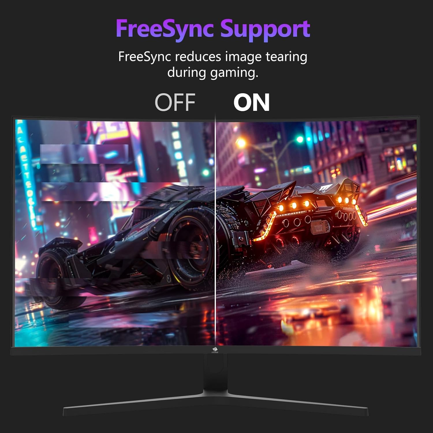 Z-Edge 27 inch Curved Gaming Monitor, FHD 1080P 300Hz 240Hz PC Monitor, Ultra-Fast MPRT 1ms Curved Monitor, 1500R, 16.7M Colors, UG27H Frameless Bezel, 2X DP 1.4 Ports and 2X HDMI 2.0 Ports