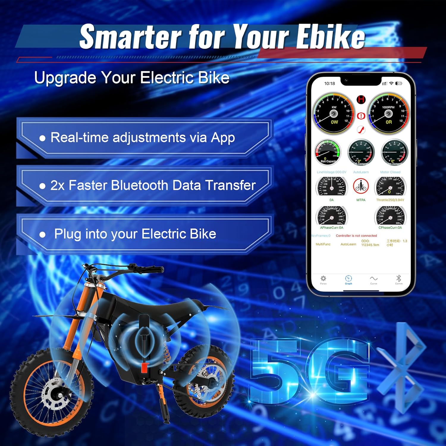 Bluetooth Dongle/Adapter for Ebike Compatible with Fardriver Controller Programming Module, for Computers Tablets & FarDriver Programmable Bluetooth Network Adapter