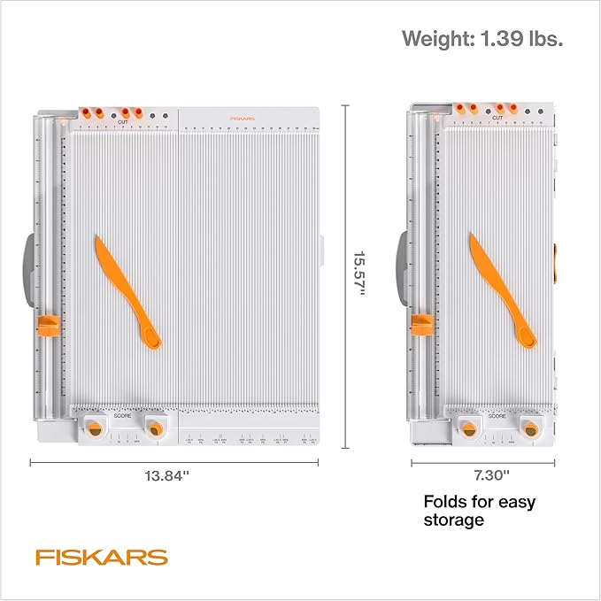 Fiskars 12" All-in-One PPC Tool, TripleTrack System, Scoring Surface, Pom Pom - Image 6
