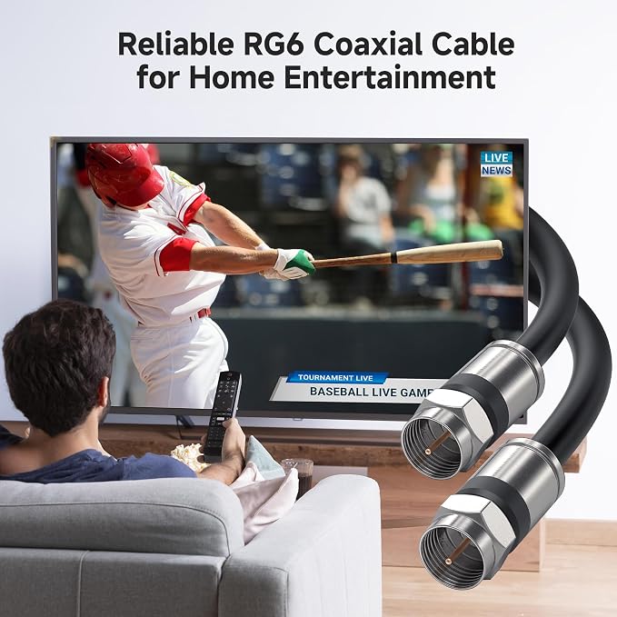 Cable Matters 3-Pack RG6 Coaxial Cable - Image 2