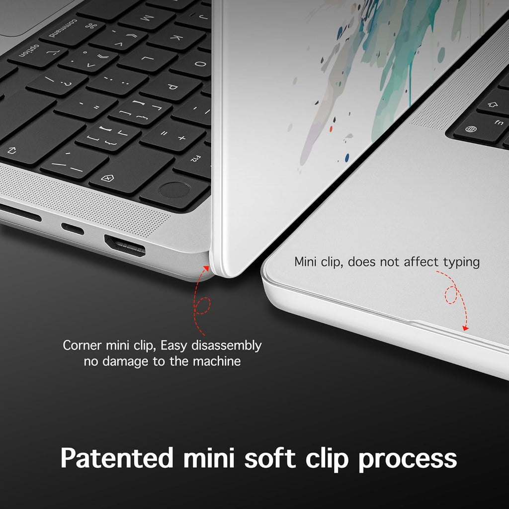 for MacBook Pro 16 inch Case 2021 2022 2023 2024 Release A3186 A3403 M4 A2991 M3 A2780 M2 A2485 M1 Pro/Max, Hard Shell Case with Screen Protector & Keyboard Cover, Wolf