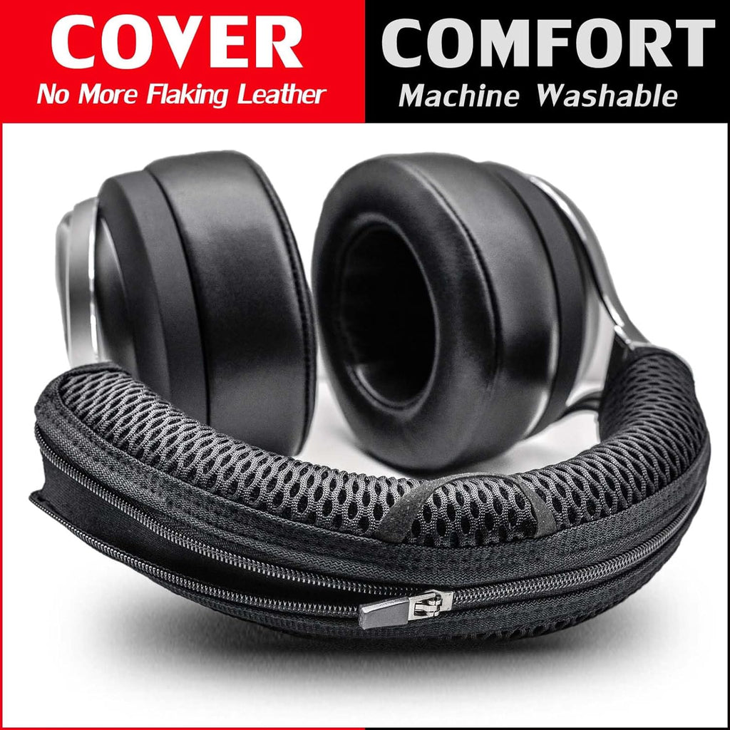 Protective Headband Cover for ATH M Series & Virtuoso - Compatible with Virtuoso XT, SE, Wireless, M50X, M50XBT, M50, M40X & More (Black Breathable Mesh Fabric)